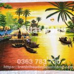 Tranh Thêu Tay Đồng Quê Việt Nam QĐ 01