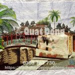 Tranh thêu tay chùa Cầu - Hội An